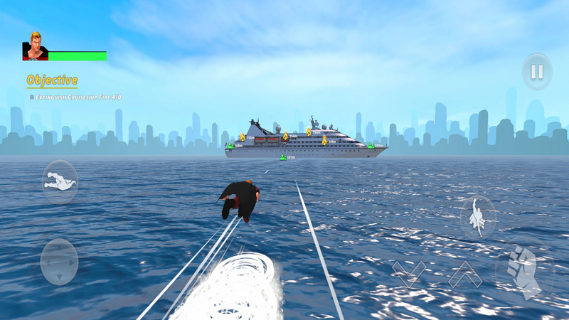 Flying Fuser Rope Fighter Hero 4